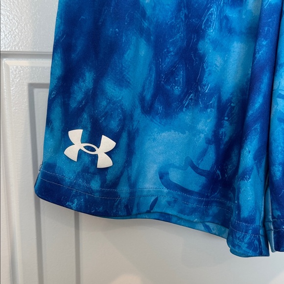 Under Armour Ocean Blue Patterned Shorts - Picture 2 of 4